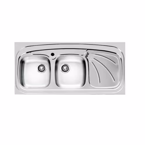 سینک ظرفشویی اخوان مدل 121sp روکار زیر آب بزرگ (پس کرایه)