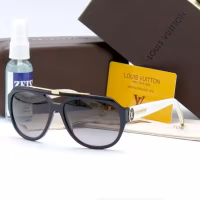 عینک آفتابی لوکس و کمیاب خلبانی مردانه ال وی LV UV400 Z2902