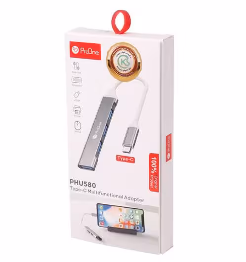 هاب ProOne PHU580 Type-C USB3.0 4Port