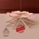 RAFI رافی دکورز الیاژ نقره ای دیس شیرینی   300302-SILVER