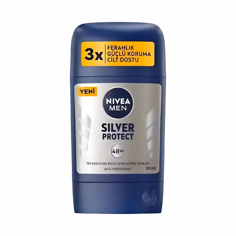 مام صابونی مردانه نیوا NIVEA مدل SILVER PROTECT حجم 50 میل