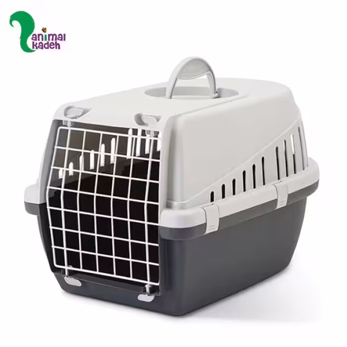 باکس حمل نقل سگ و گربه برند ساویک دارای مجوز پرواز سایز 1 (طوسی)