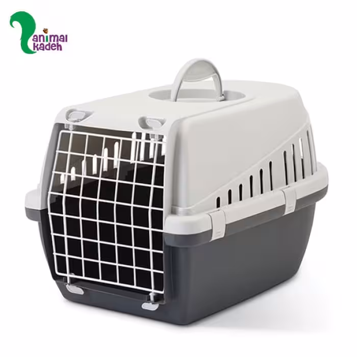 باکس حمل نقل سگ و گربه برند ساویک دارای مجوز پرواز سایز 1 (طوسی)