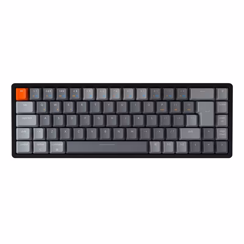 کیبورد گیمینگ کیکورن K6 Wireless 65% Aluminum Brown SW Flat RGB