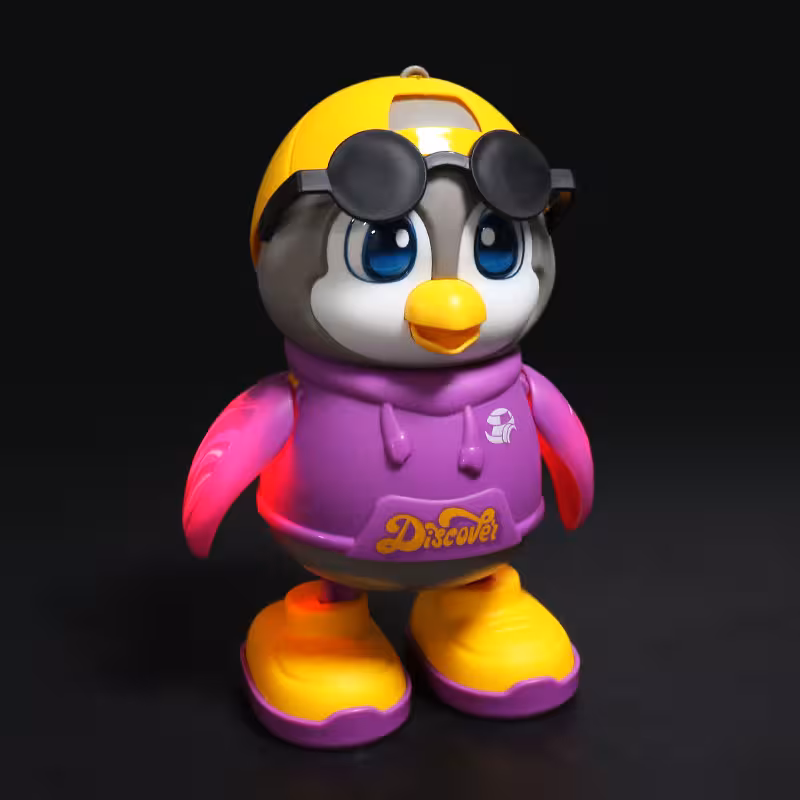 ربات پنگوئن باطری‌ خور موزیکال حرکتی