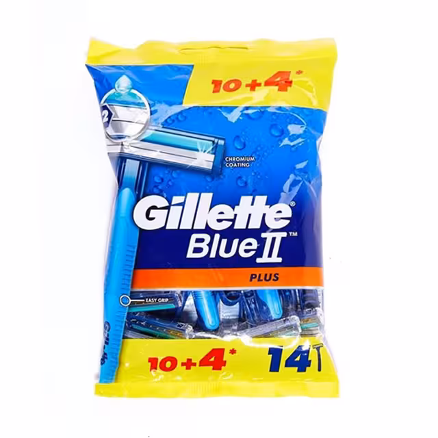 خودتراش ژیلت مدل Blue 2 plus بسته 14 عددی