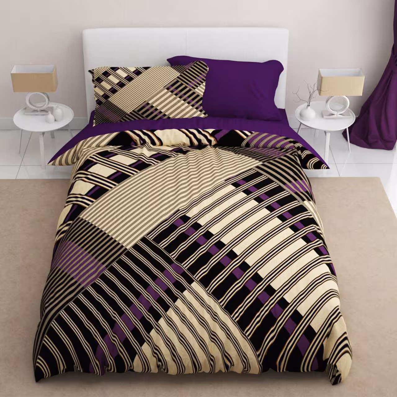 سرویس لحاف روتختی ترکسان یک نفره 4 تیکه کد D152