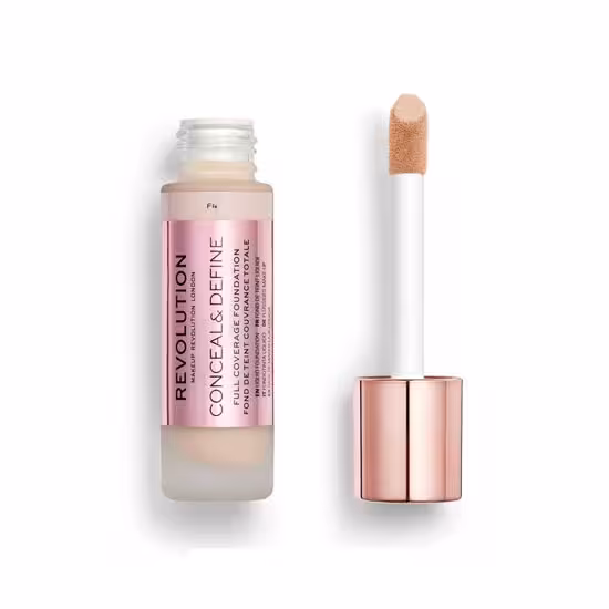 کرم پودر کانسیل اند دیفاین رولوشن شماره REVOLUTION conceal and define foundation F4