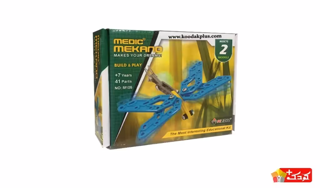 اسباب بازی ساختنی دو مدل حشره 41 تکه مکانو