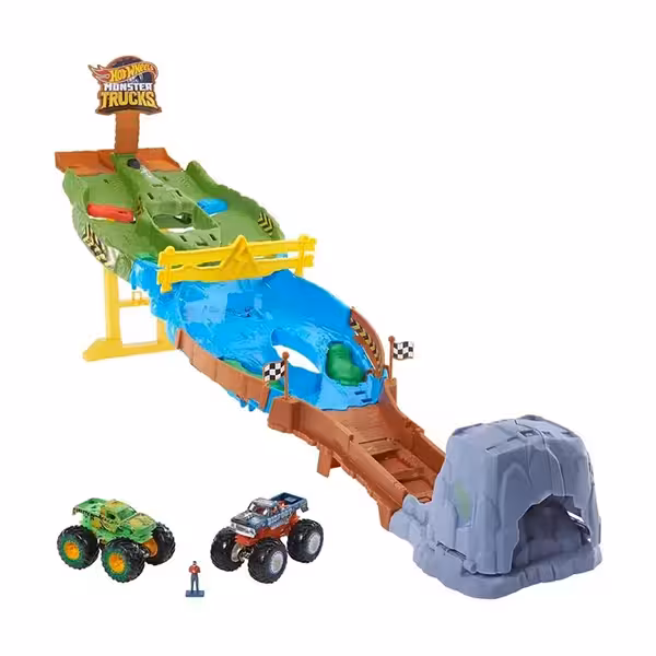 کیت بازی مانستر تراکس هات ویلز مدل Wreckin' Raceway