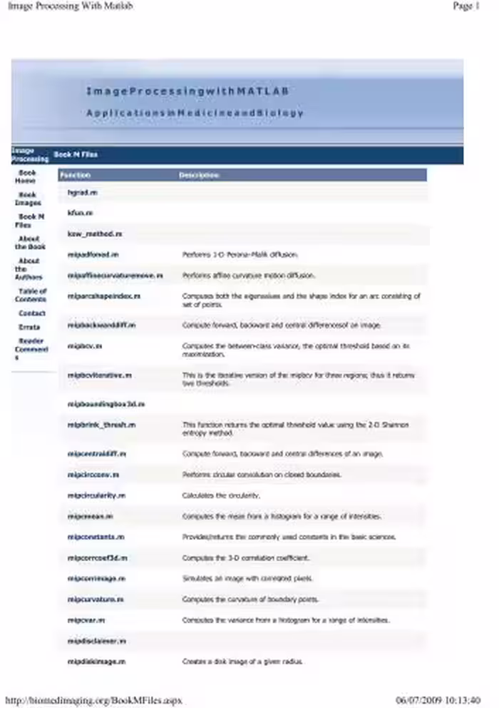 خرید و دانلود نسخه کامل کتاب Image processing with MATLAB: Applications in medicine and biology(m-files)