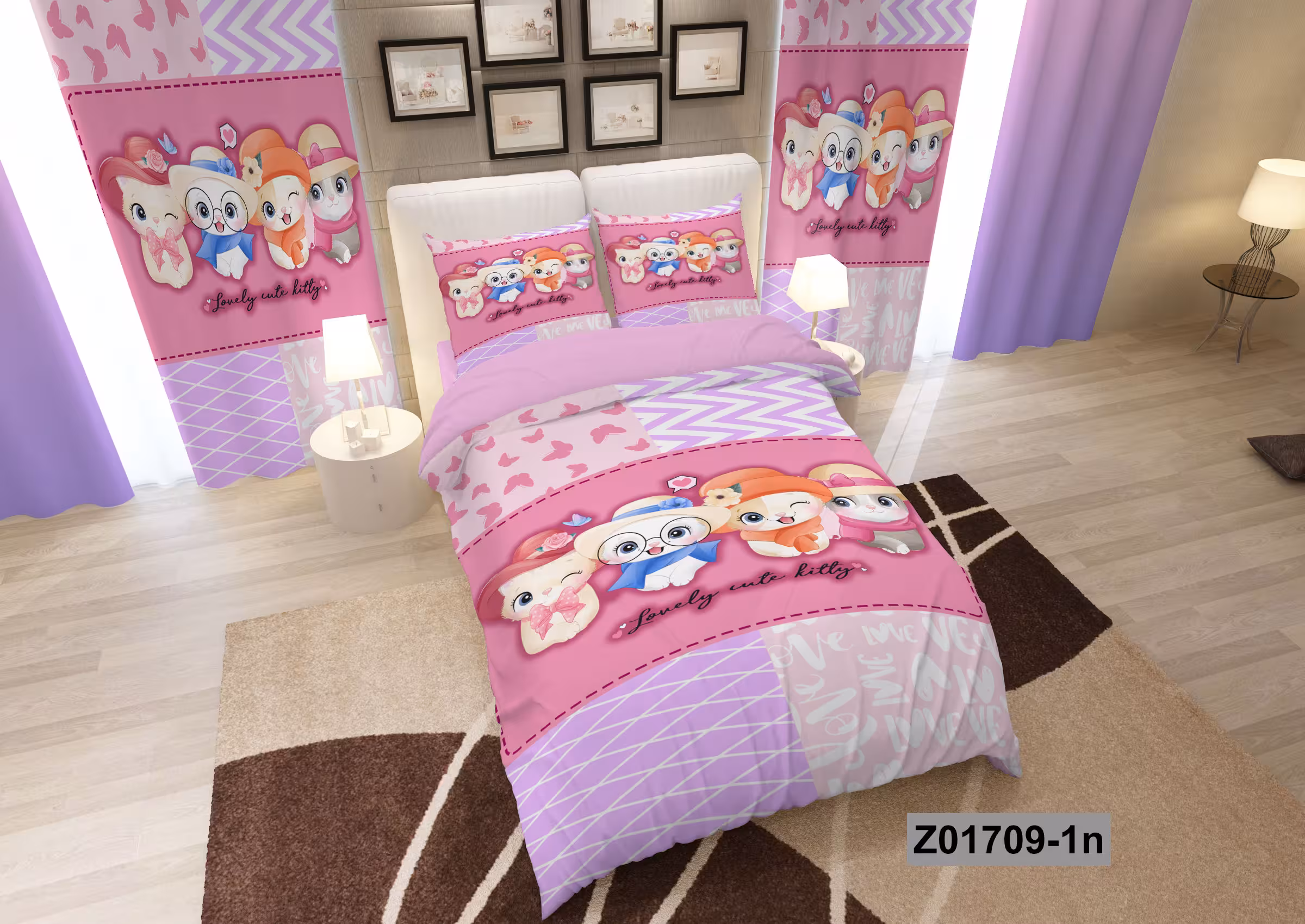 لحاف روتختی تنسل سه بعدی (3D) کالای خواب متین کد 1709