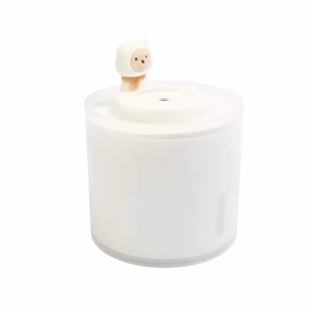 دستگاه بخور چراغدار سرد اتاق نوزاد هامیدیفایر Humidifier طرح خرس سفید حجم 250 میلی لیتر