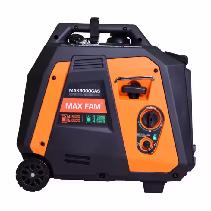 موتور برق دوکاره گازی و بنزینی مکس فام مدل Max5000GAS