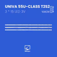 بک لایت تلویزیون یونیوا مدل 55U-CLASS/T2S2