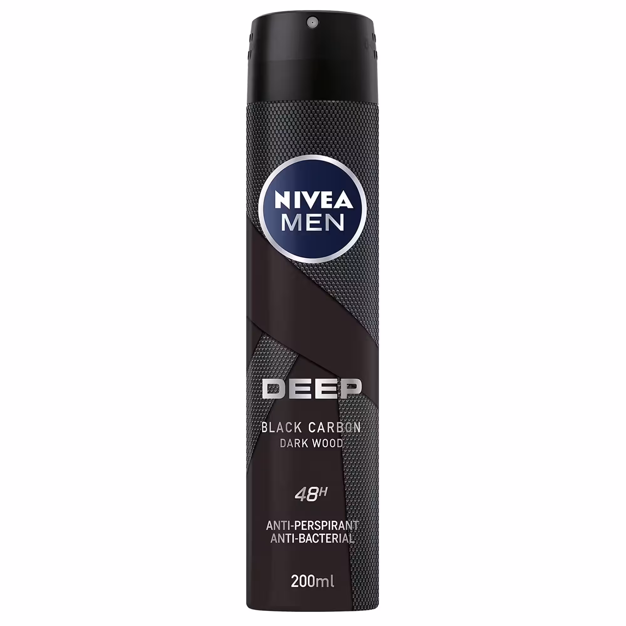 اسپری ضد تعریق نیوا Nivea مردانه مدل Deep Black Carbon حجم 200 میل
