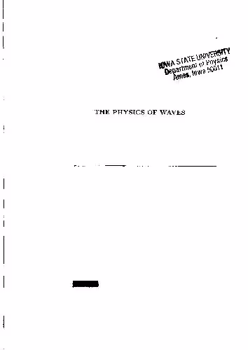 خرید و دانلود نسخه کامل کتاب Physics of waves