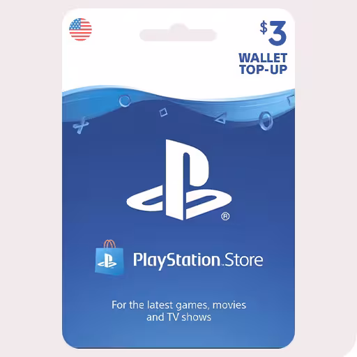گیفت کارت 3$ PlayStation آمریکا