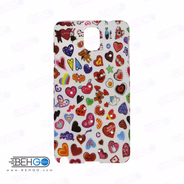 قاب طرح دار گوشی سامسونگ نوت تری Note 3 طرح قلب case For Samsung galaxy Note3