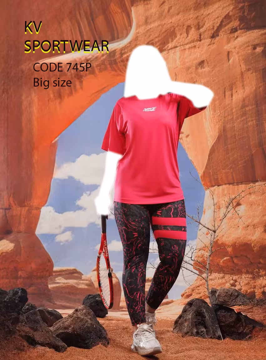 ست تیشرت لگ سایز بزرگ ورزشی زنانه NIKE کد 0030