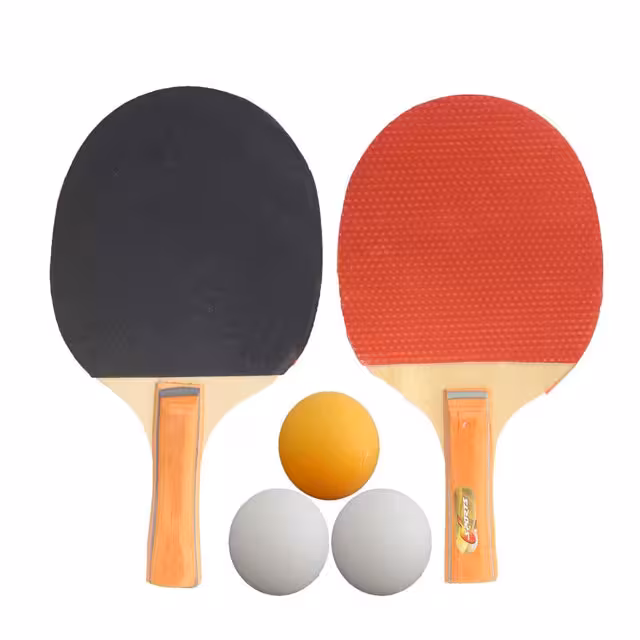 راکت تنیس روی میز چوبی جفتی کد 10