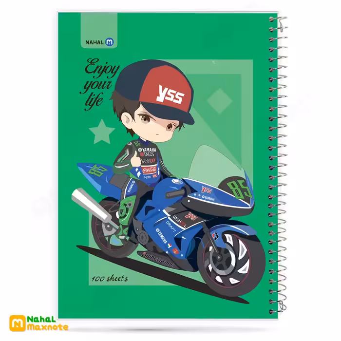 دفتر 100 برگ سیمی طلقی کارتونی کد 3113.طرح 3 پسرانه