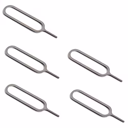سوزن خارج کردن سیم کارت بسته 5 عددی Sim Card Tray Pin Eject Removal Tool Needle Opener Ejector 5 PCS