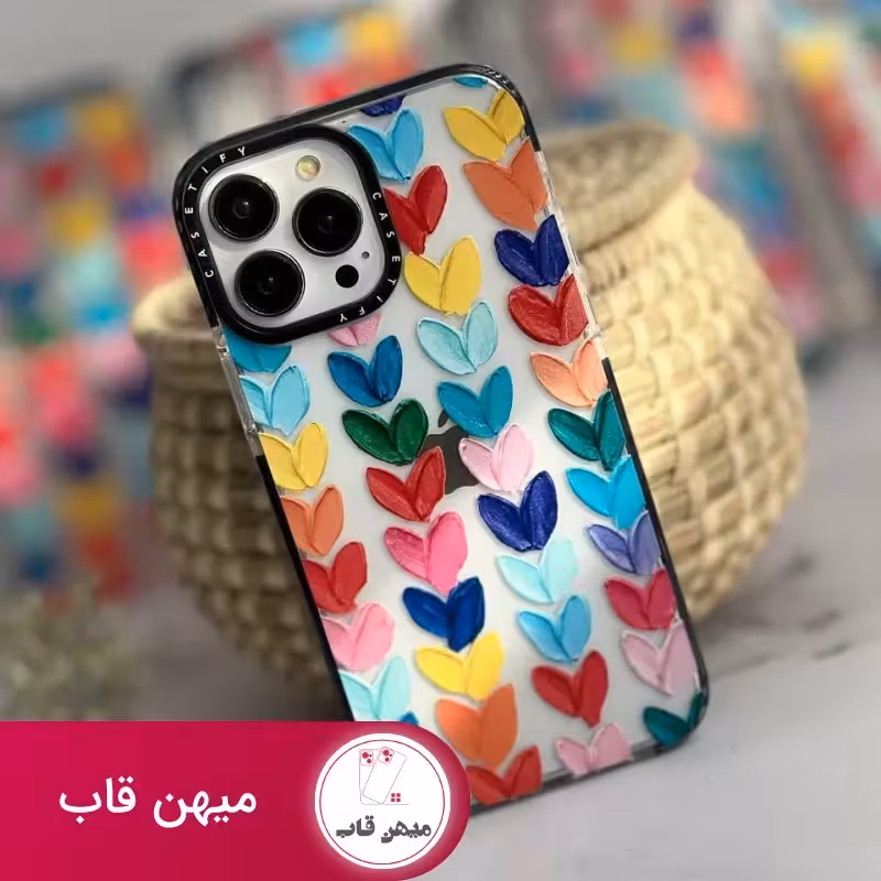 قاب موبایل سامسونگ پالت آبرنگی قلبی کستیفای - کد (97668)