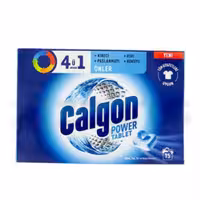 قرص جرم گیر ماشین لباسشویی کالگون calgon powertable مدل 4in1 بسته 15 عددی قدرت جرم زدایی بالا