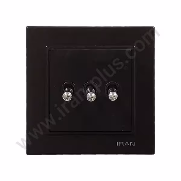 کلید کلاسیک سه پل مدل برلیان رنگی مشکی