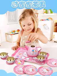 ست ظروف چایخوری فلزی مدل کیتی 14 تکه