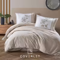 روتختی هتلی بژ طرح‌دار کاوری مدل Suave