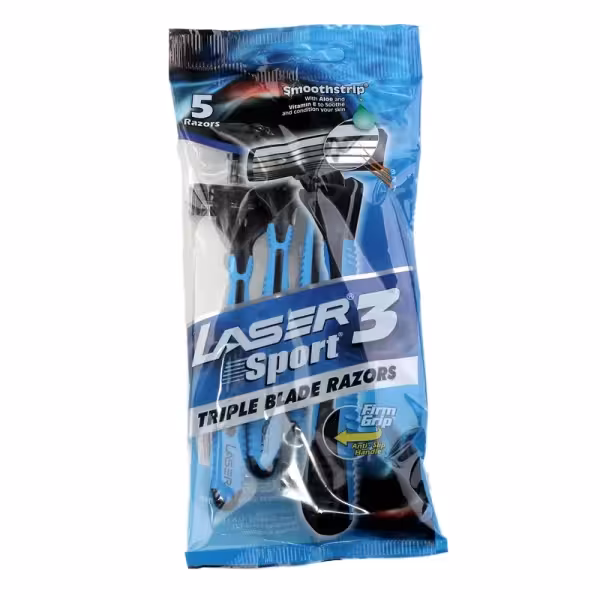 ژیلت لیزر 3 لبه مدل Sport بسته 5 عددی