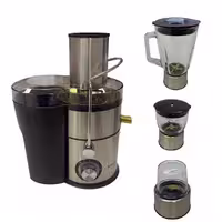 آبمیوه گیری 4 کاره استیل 1000 مشکی اسمارتک مدل ST-5099
