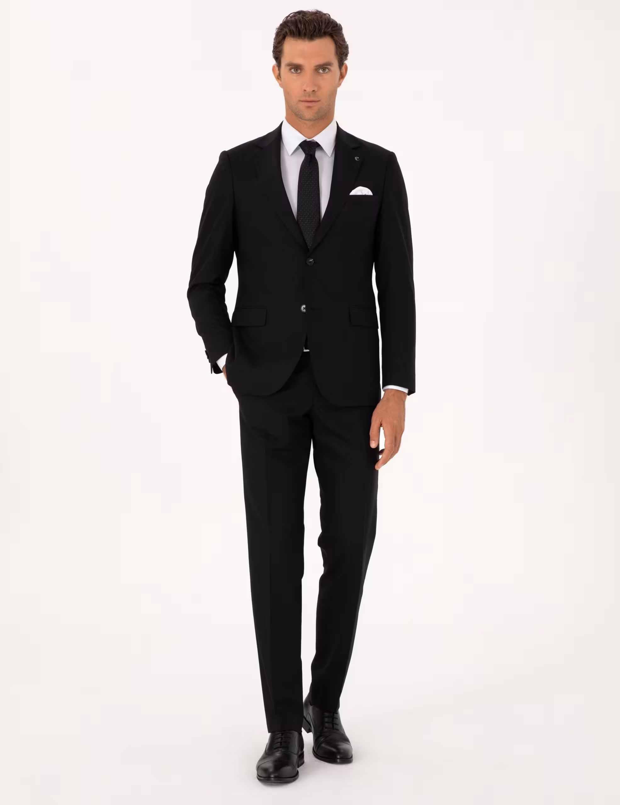 کت و شلوار مردانه مشکی کاشارل