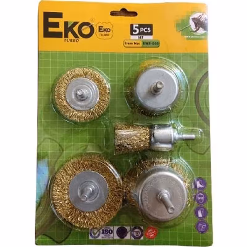 فرچه سیمی اکو مدل EWB-005 (مجموعه 5 عددی پک کامل)