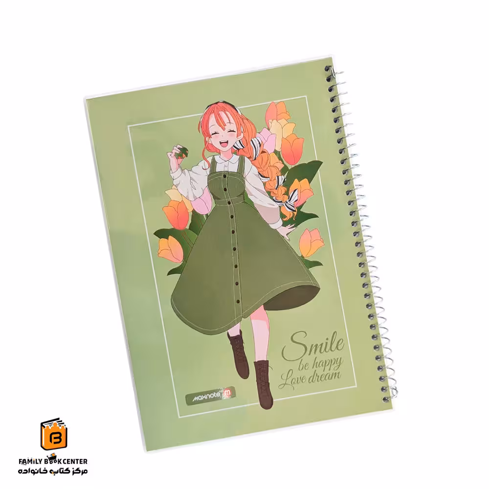 دفتر خط دار 60 برگ طرح انیمه مکث نوت (Maxnote)