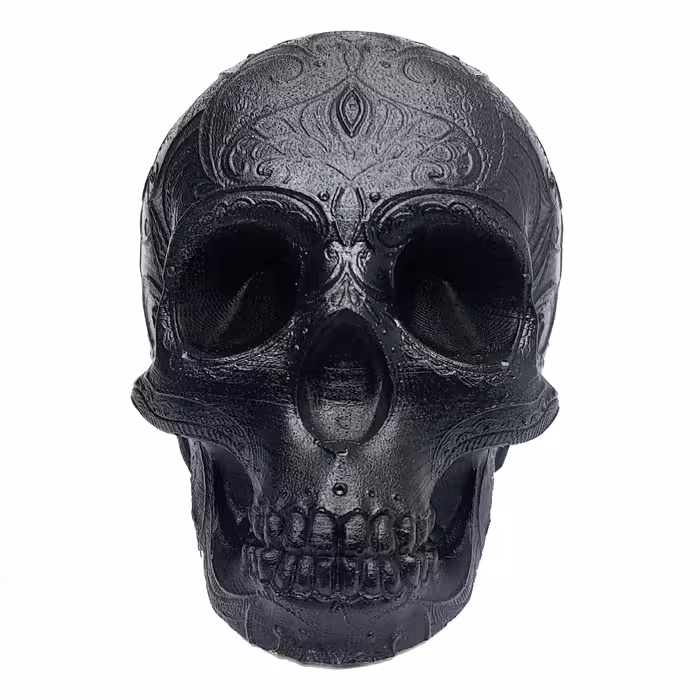 مجسمه اسکلت طرح دار  مکزیکی خاص و کلکسیونی طرح سنگ P.1.1.75