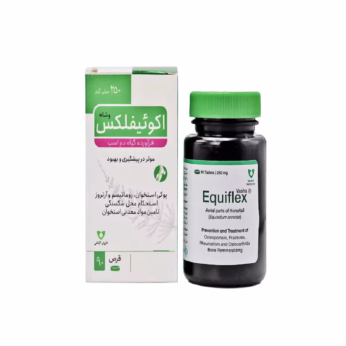 قرص اکوئیفلکس 250 تعداد 90 عدد وشا دارو