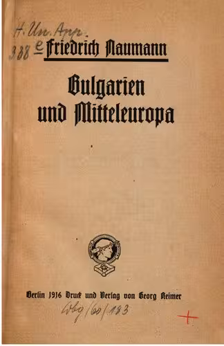خرید و دانلود نسخه کامل کتاب Bulgarien und Mitteleuropa