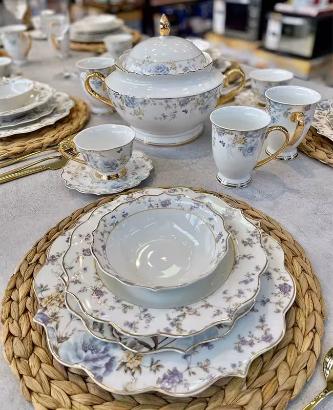 ست سرویس غذاخوری 6 نفره ترک مدل پینک مور KITART 1011