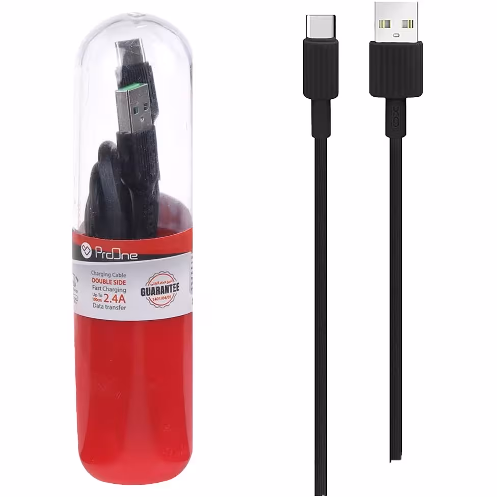 کابل تایپ سی پرووان مدل PCC385C طول 1 متر