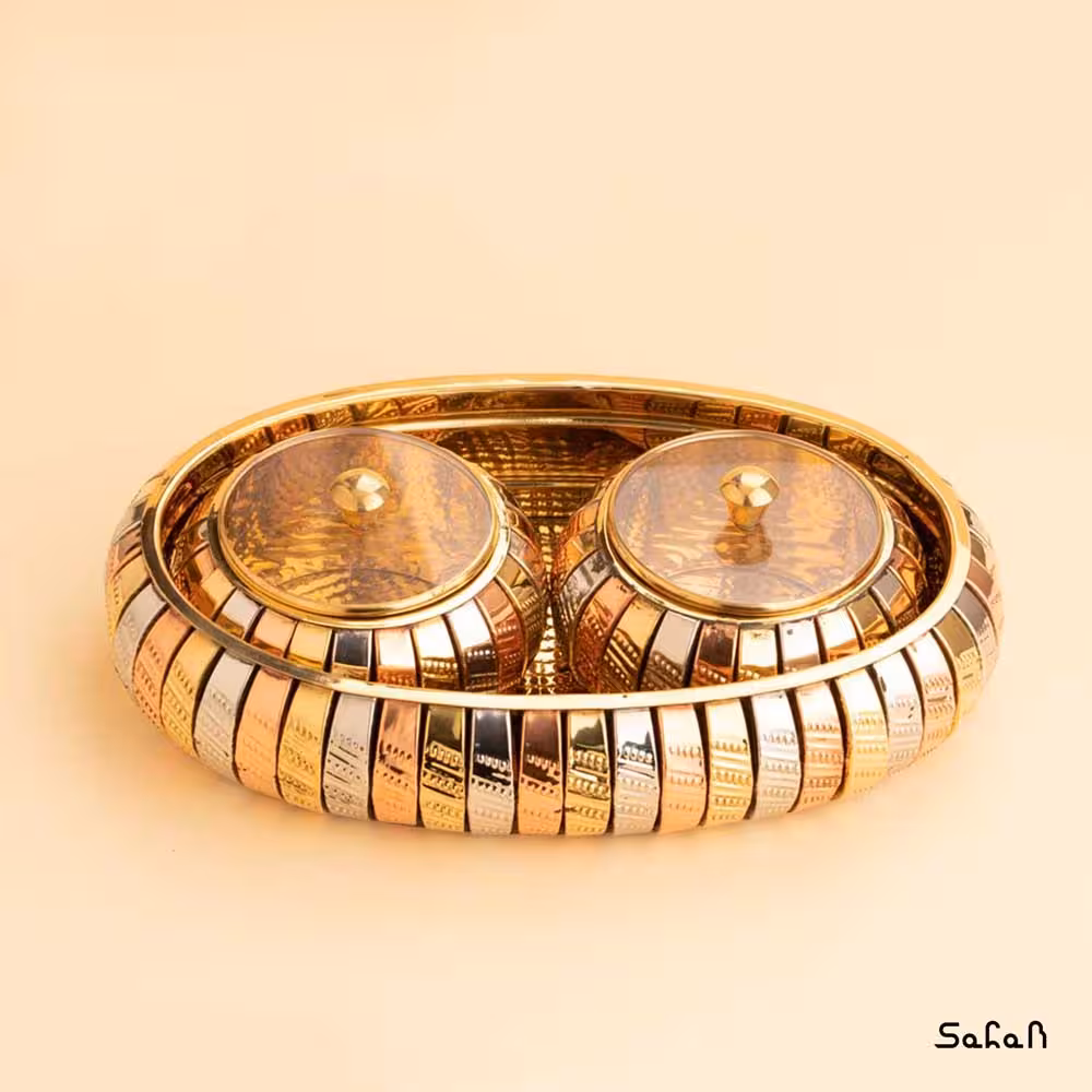 ست اردو خوری سه تیکه اورانوس مدل بیضی سایز 2