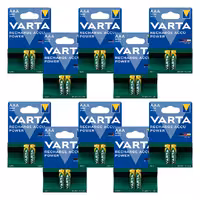 باتری نیم قلمی قابل شارژ وارتا مدل accus 1000 مجموعه 20 عددی