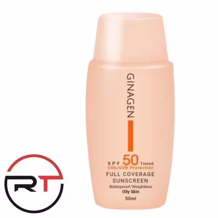 ضد آفتاب رنگی SPF50 فاقد چربی 02 ژیناژن