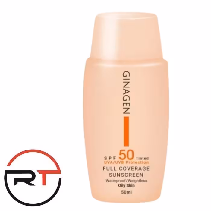 ضد آفتاب رنگی SPF50 فاقد چربی 02 ژیناژن