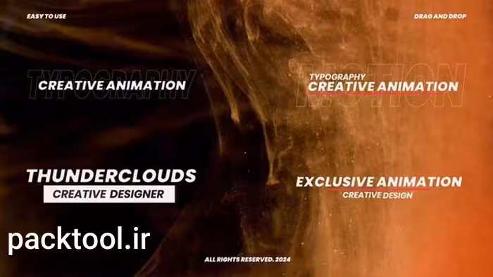 دانلود پروژه آماده پریمیر پرو تایتل انیمیشن Text Animation MOGRT - پک تول