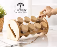 استند ادویه اوین 8 تایی اوین شیشه ساده کد AV-5008 فلورا