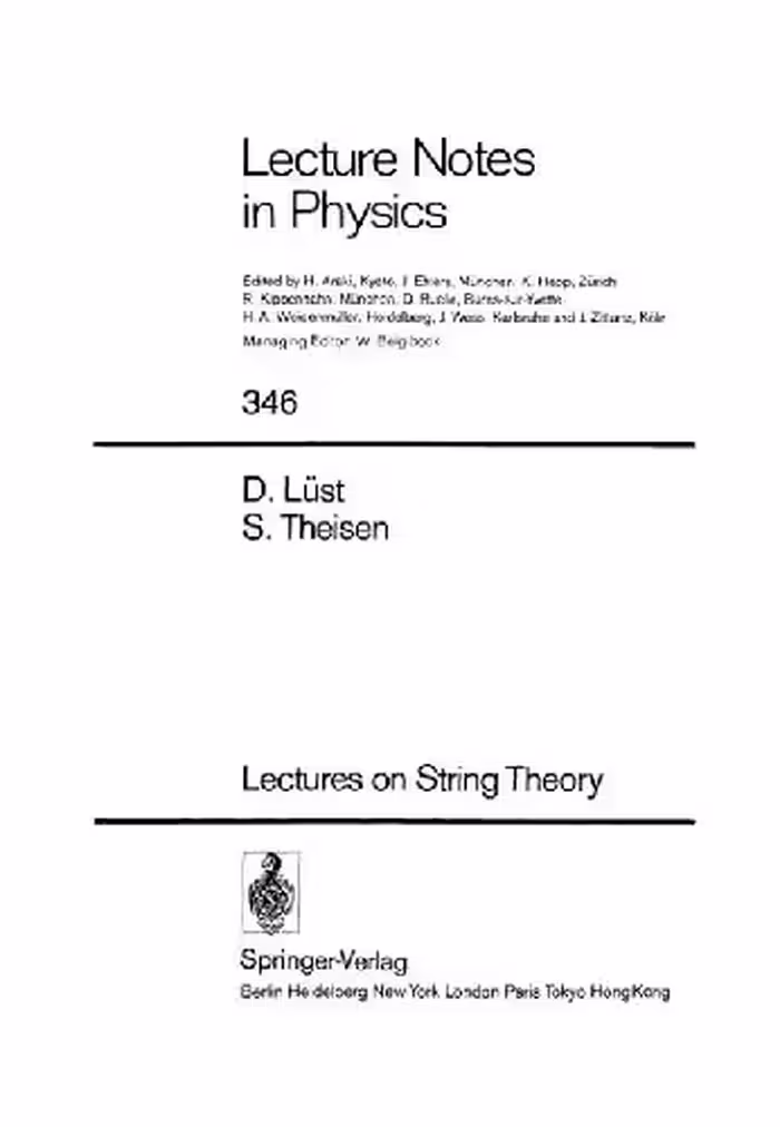 خرید و دانلود نسخه کامل کتاب Lectures on String Theory