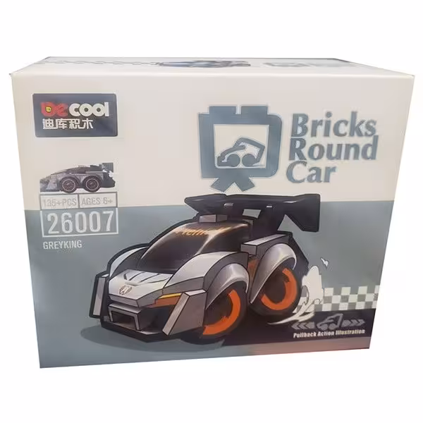 ساختنی دیکول مدل Bricks Round Car کد 26007
